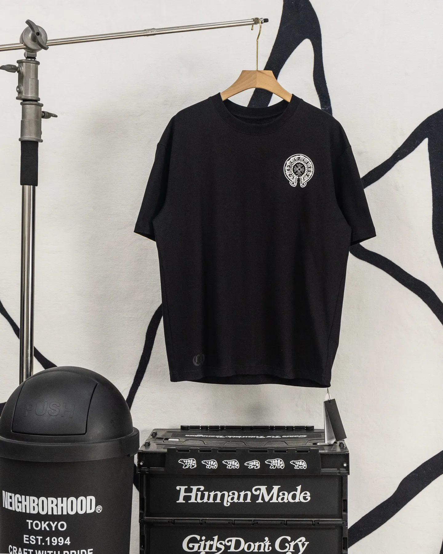 ：H 34 Chrome Hearts CH Black 2026 Authentic 0 Quality os 0 : Sizes: S M L XL